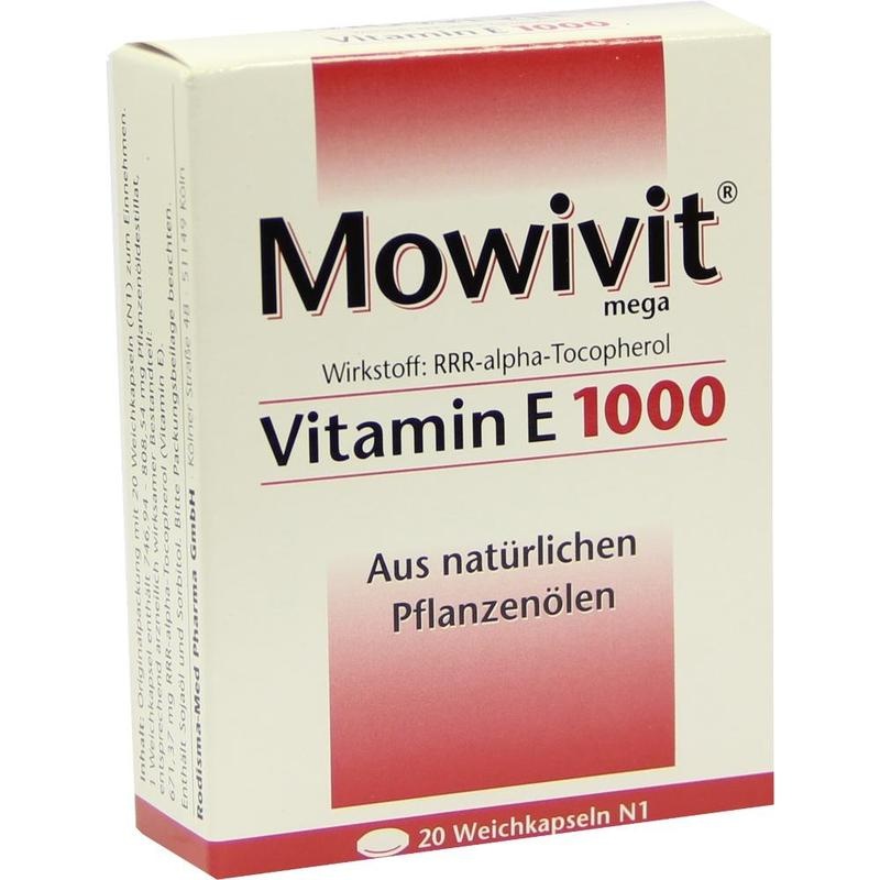 MOWIVIT Vitamin E 1000 Kapseln