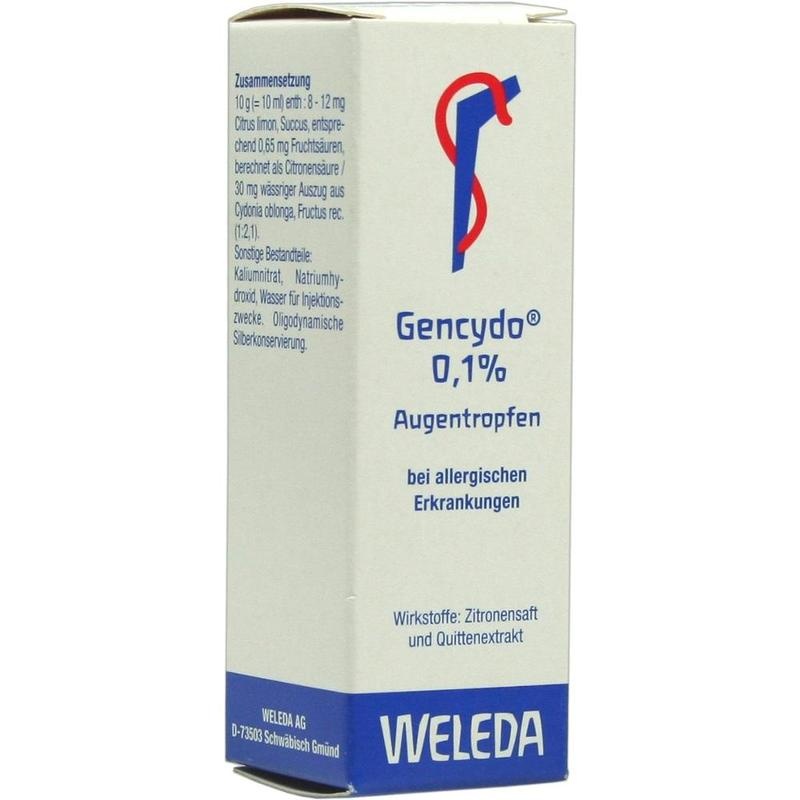 GENCYDO 0,1% Augentropfen
