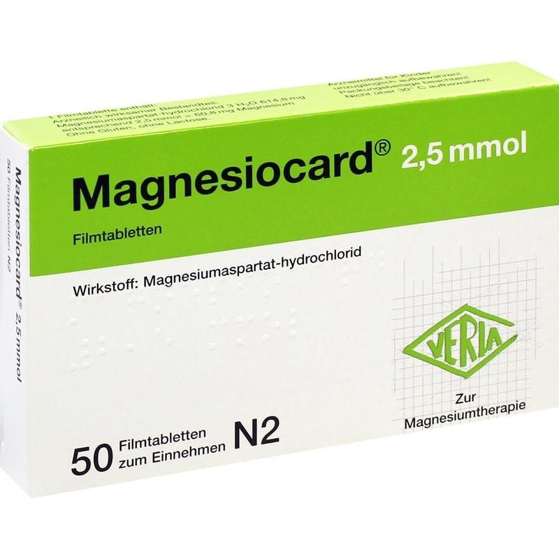 MAGNESIOCARD 2,5 mmol Filmtabletten