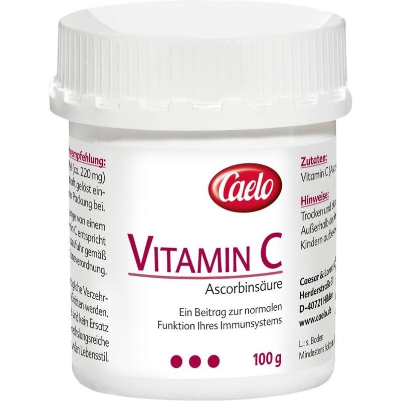VITAMIN C ASCORBINSÄURE Caelo HV-Packung