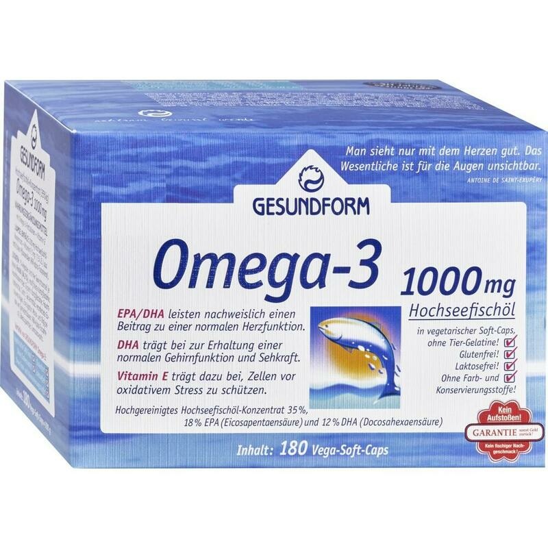 GESUNDFORM Omega-3 1000 mg Kapseln