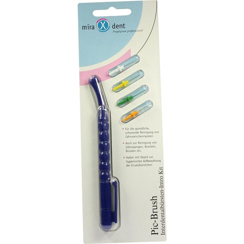 MIRADENT Interd.Pic-Brush Intro Kit 1H+4B.blau
