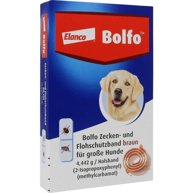 BOLFO Flohschutzband braun f.große Hunde