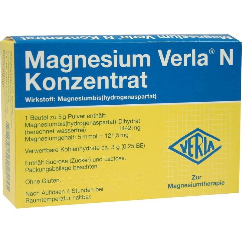 MAGNESIUM VERLA N Konzentrat Plv.z.H.e.L.z.Einn.