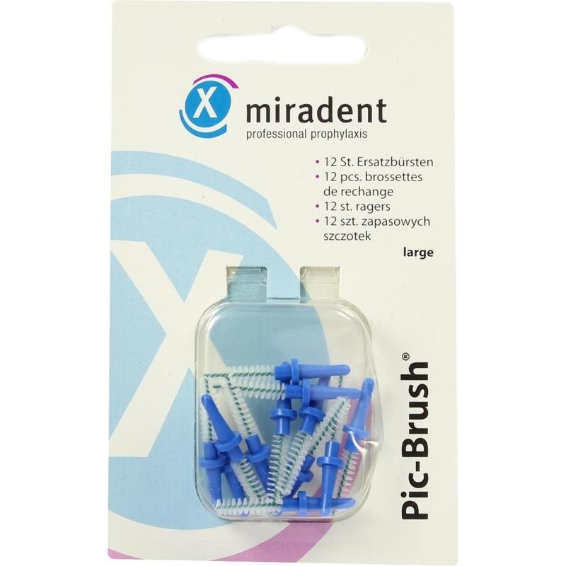 MIRADENT Interd.Pic-Brush Ersatzb.large blau