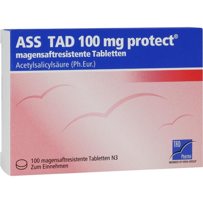 ASS TAD 100 mg protect magensaftres.Filmtabletten