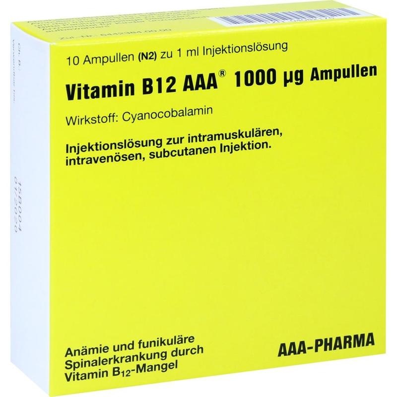 VITAMIN B12 AAA 1000 μg Ampullen Injektionslsg.