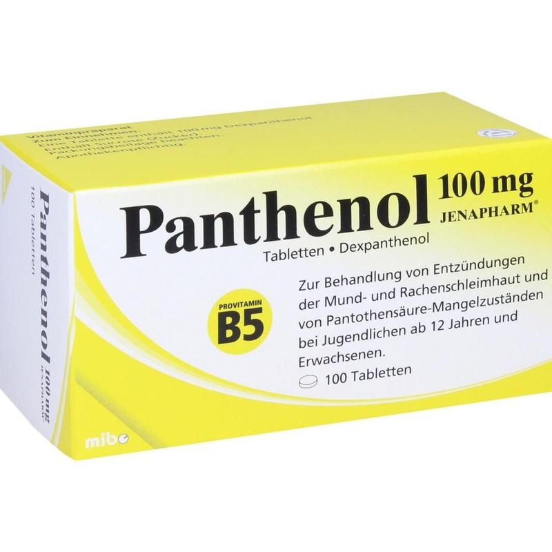 PANTHENOL 100 mg Jenapharm Tabletten