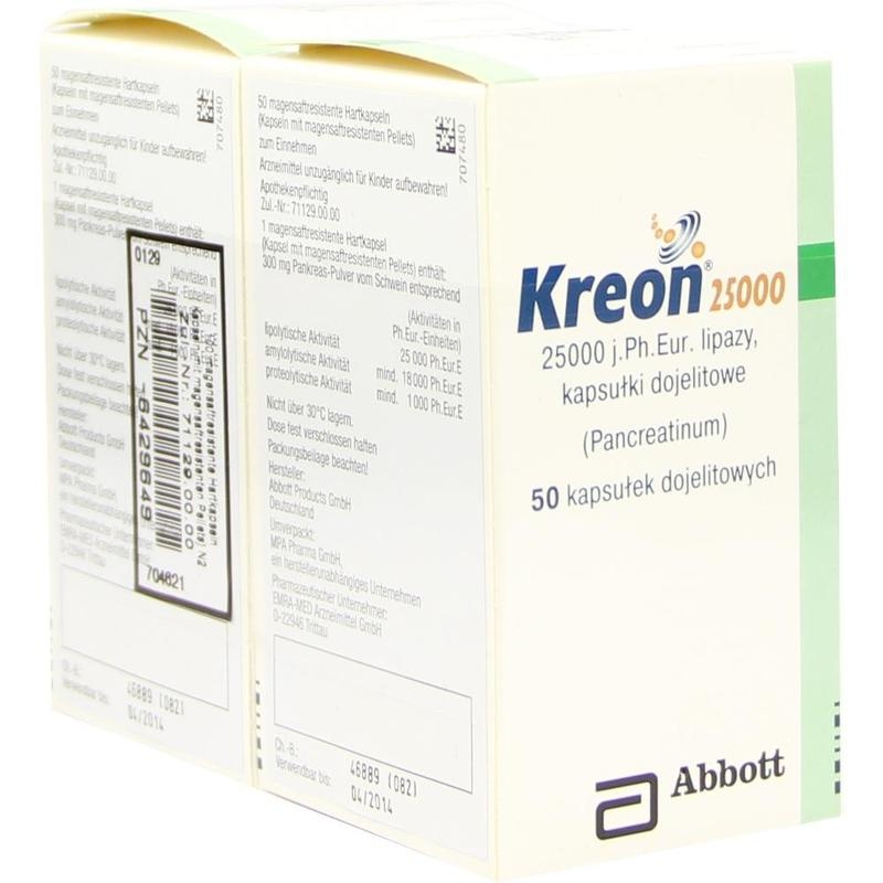 KREON 25.000 Hartkps.m.magensaftr.überz.Pellets