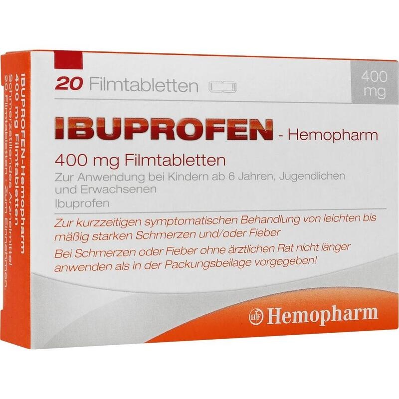 IBUPROFEN Hemopharm 400 mg Filmtabletten