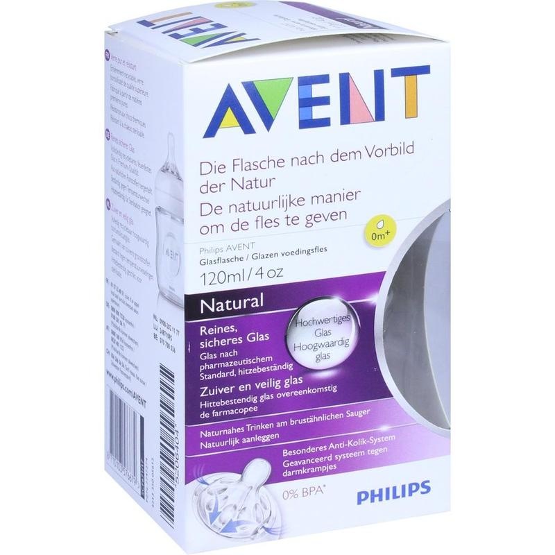 AVENT Flasche 120 ml Glas Naturnah