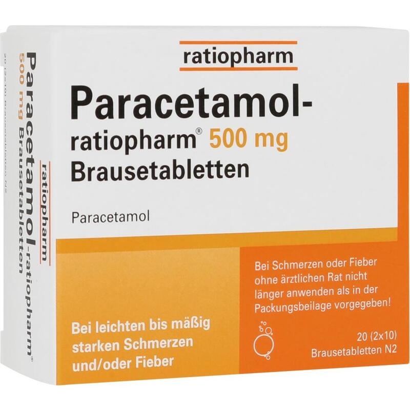 PARACETAMOL-ratiopharm 500 mg Brausetabletten