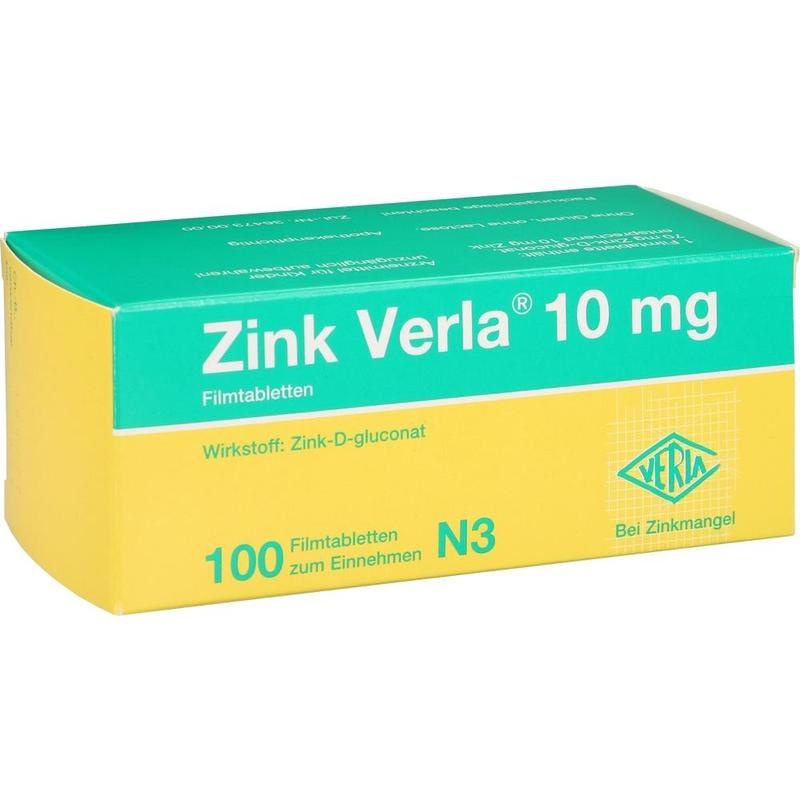 ZINK VERLA 10 mg Filmtabletten