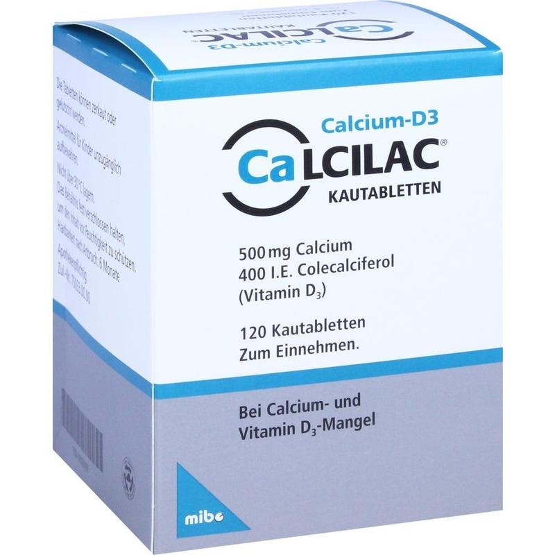 CALCILAC Kautabletten 500 mg/400 I.E.
