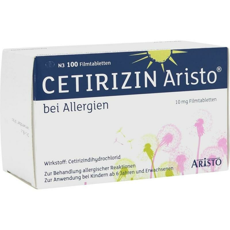 CETIRIZIN Aristo bei Allergien 10 mg Filmtabletten