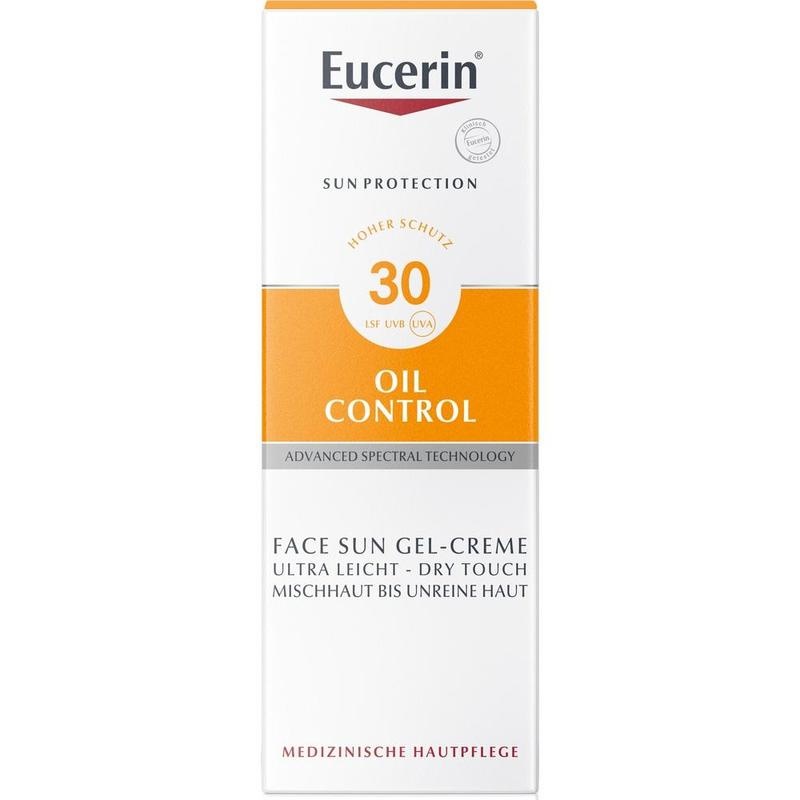 EUCERIN Sun Gel-Creme Oil Contr.Anti-Gl.Eff.LSF 30