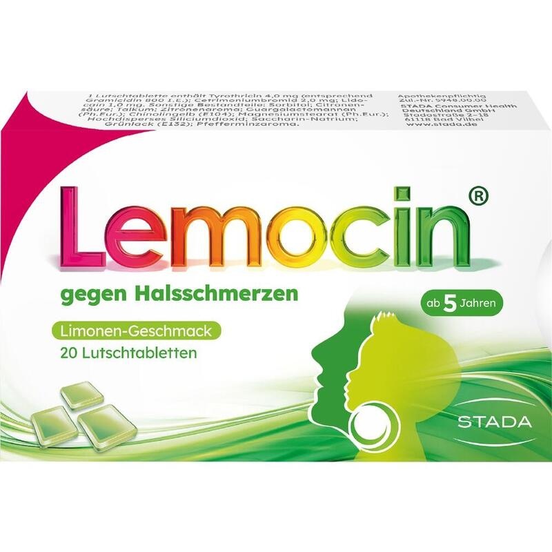 LEMOCIN gegen Halsschmerzen Lutschtabletten
