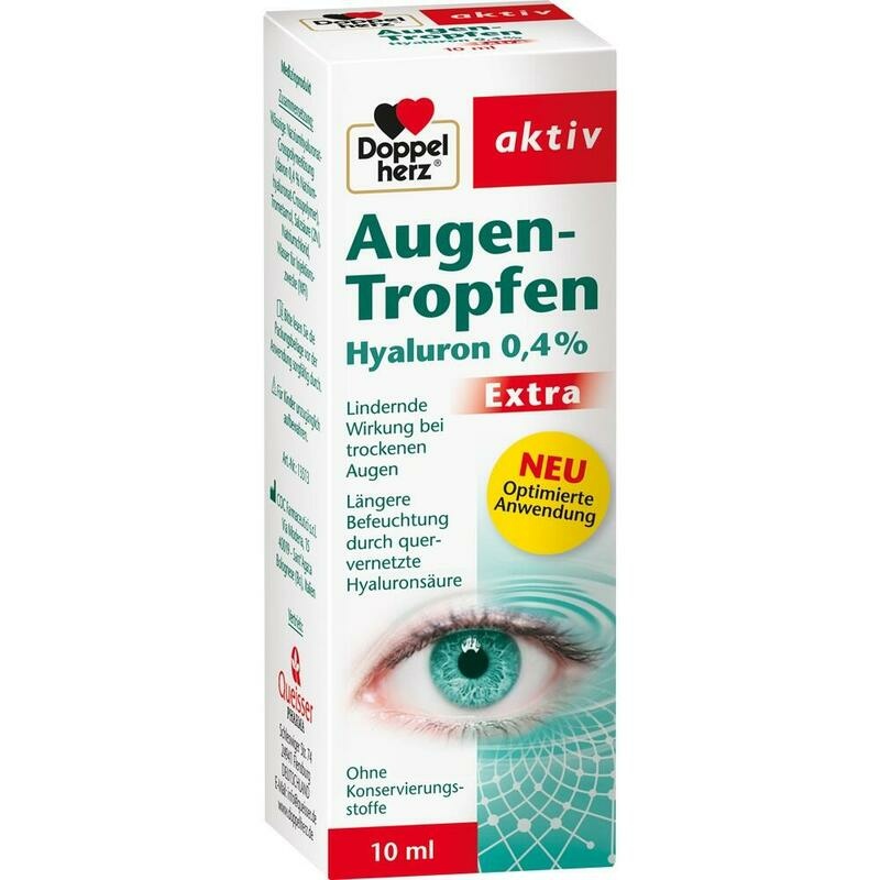 DOPPELHERZ Augen-Tropfen Hyaluron 0,4% Extra