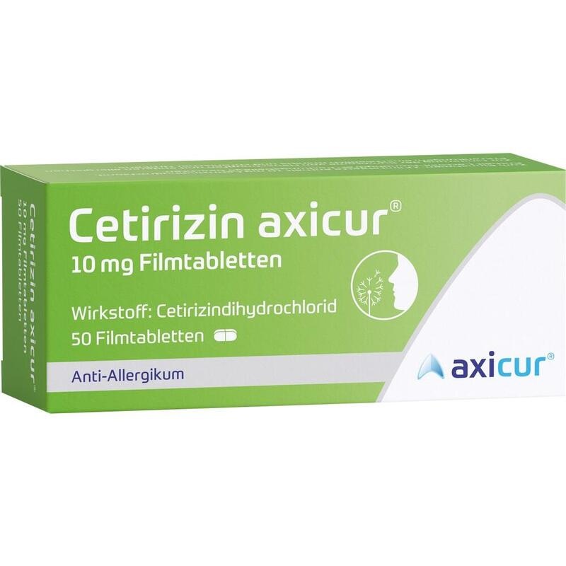 CETIRIZIN axicur 10 mg Filmtabletten