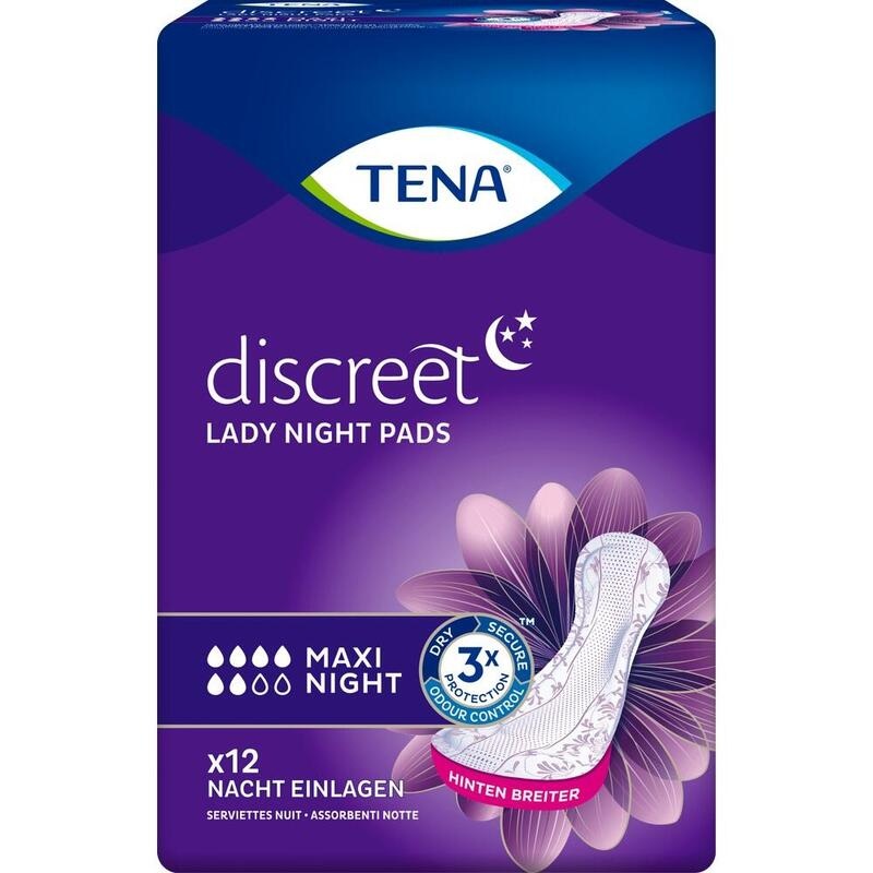 TENA LADY Discreet Inkontinenz Einlagen maxi night