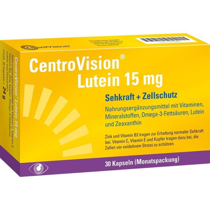 CENTROVISION Lutein 15 mg Kapseln