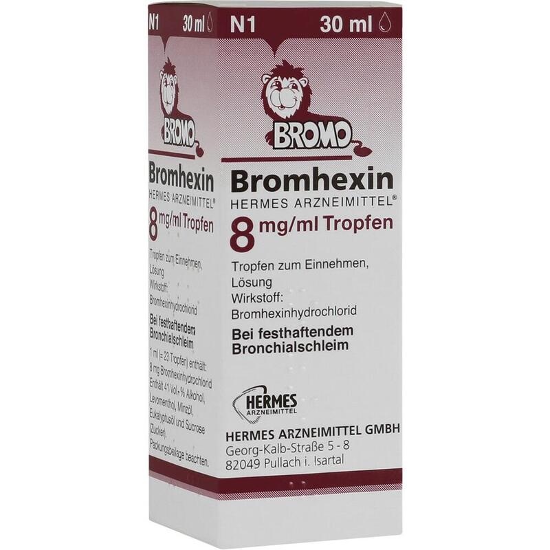 BROMHEXIN Hermes Arzneimittel 8 mg/ml Tropfen