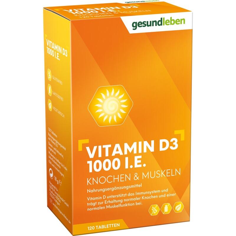 GESUND LEBEN Vitamin D3 1000 I.E. Tabletten