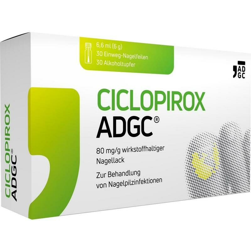 CICLOPIROX ADGC 80 mg/g wirkstoffhalt.Nagellack
