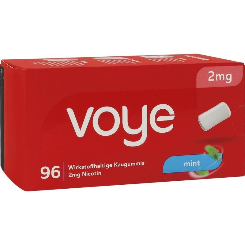 VOYE Mint 2 mg wirkstoffhalt.Kaugummi mit Nikotin