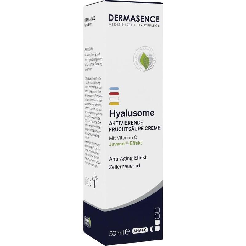 DERMASENCE Hyalusome aktiv.Fruchtsäure Creme
